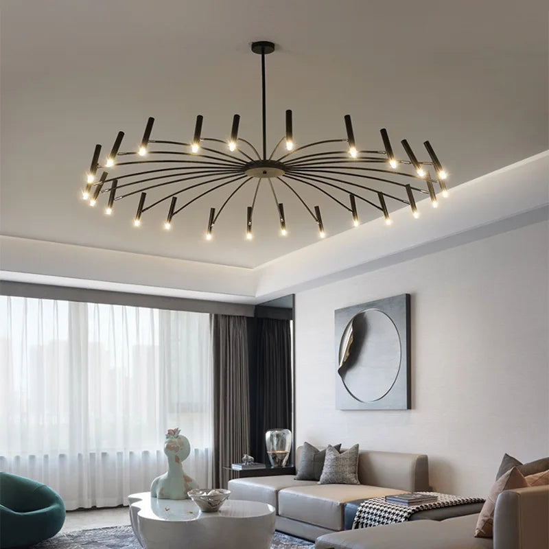 Adjustable Sputnik Lamp Ceiling Chandelier for Modern Living Room - Econiko