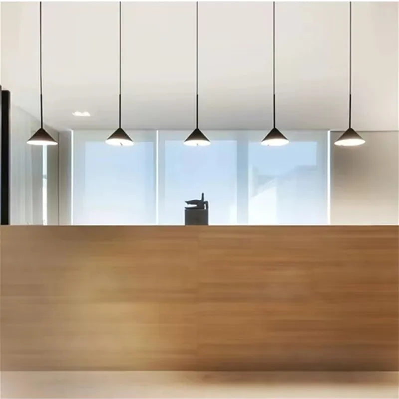 Adjustable Nordic Cone Pendant Lights for Kitchen Island and Dining Room by Econiko