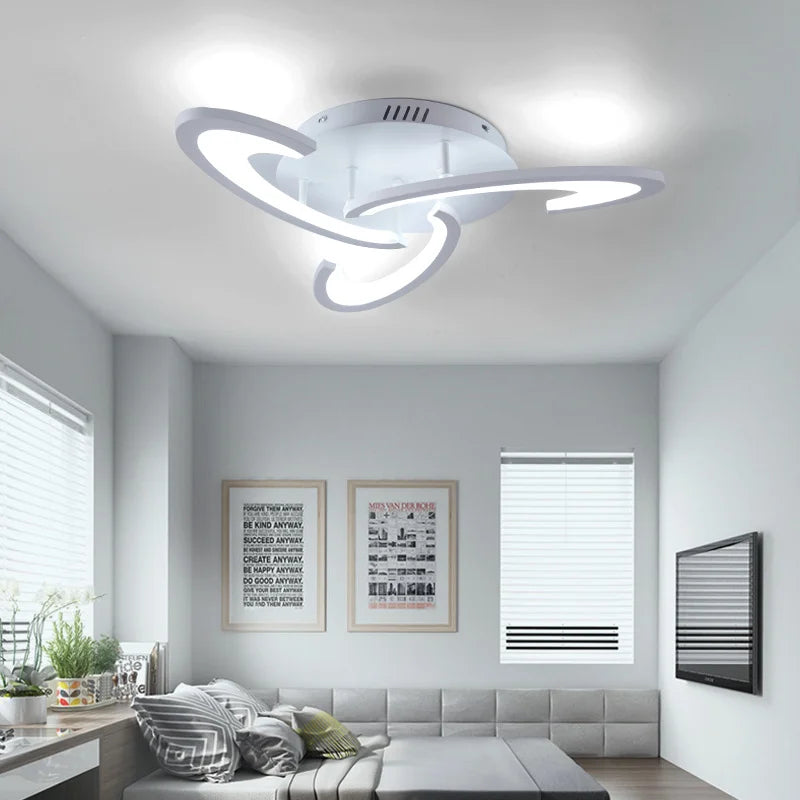 Acrylic LED Chandelier Ceiling Light by Econiko - Modern Nordic Design for Living Room