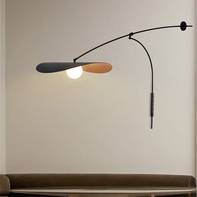 Adjustable Long Arm LED Wall Lamp Industrial Style Retro Bedroom Study Basement Rocker