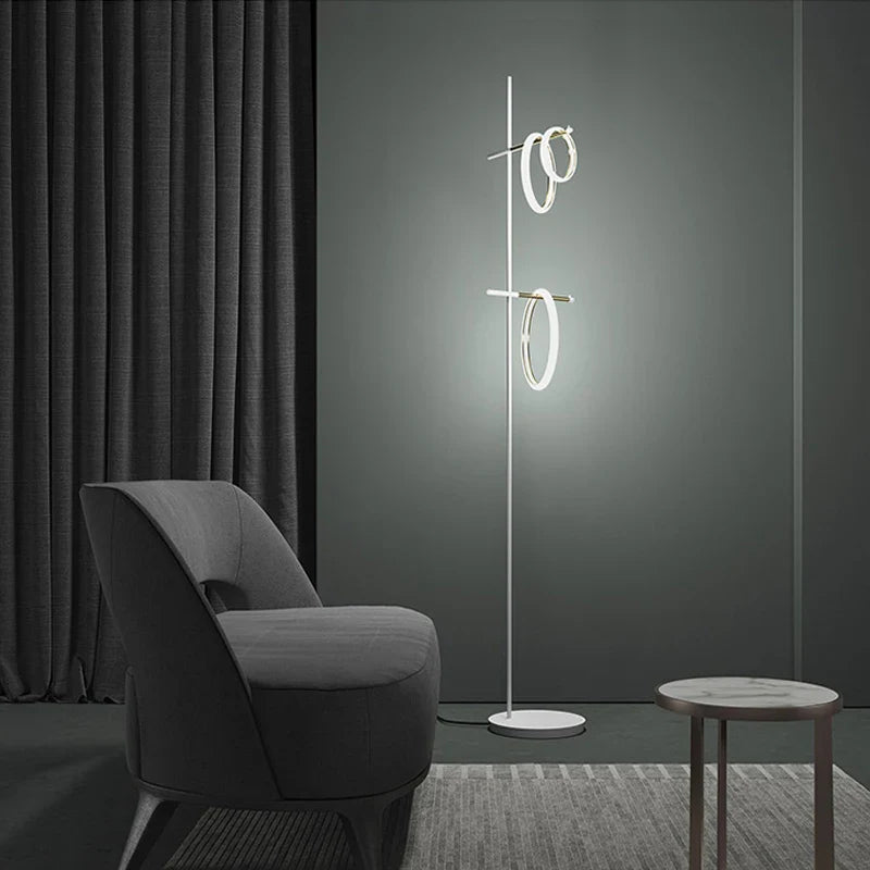 Art Deco Magnetic LED Dimmable Lamps by Econiko - Golden Black White Chandelier Lighting