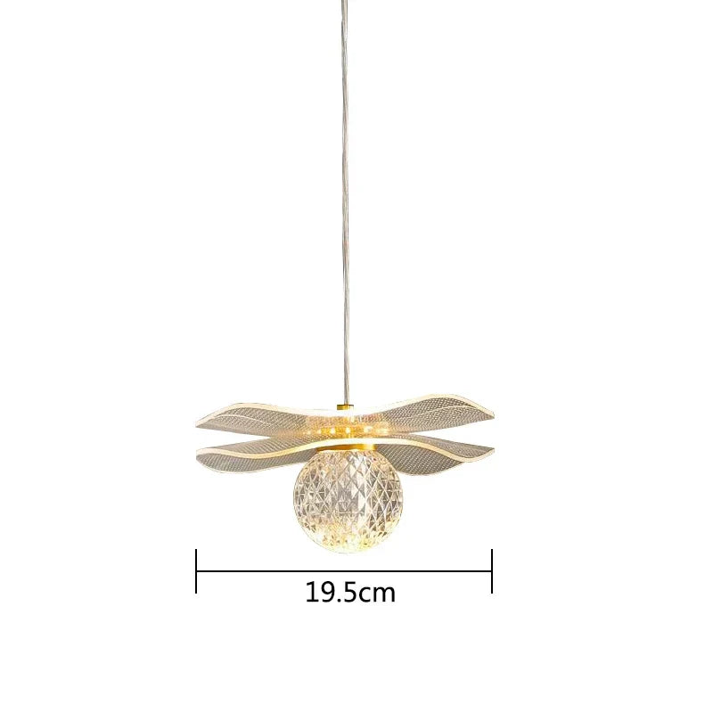 Acrylic LED Pendant Lights Modern Kitchen Island Decor Econiko Branded Eco-Friendly Fixtures