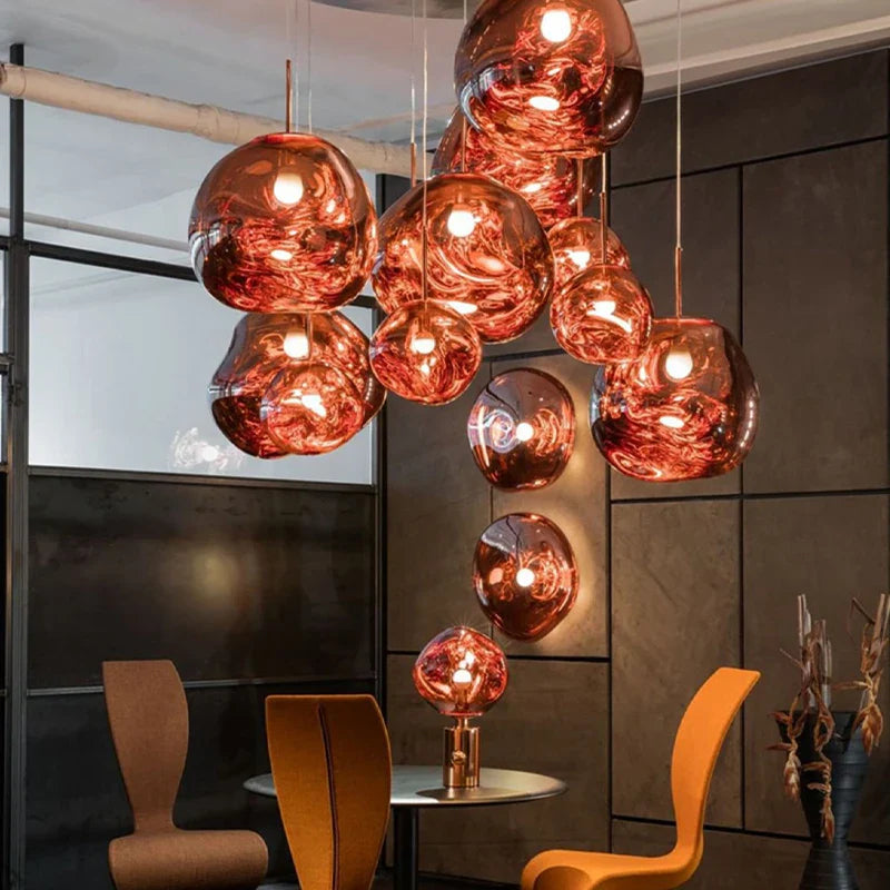 Colorful Ball Pendant Light for Modern Home Decor by Econiko - Chandelier Lighting for Living Room