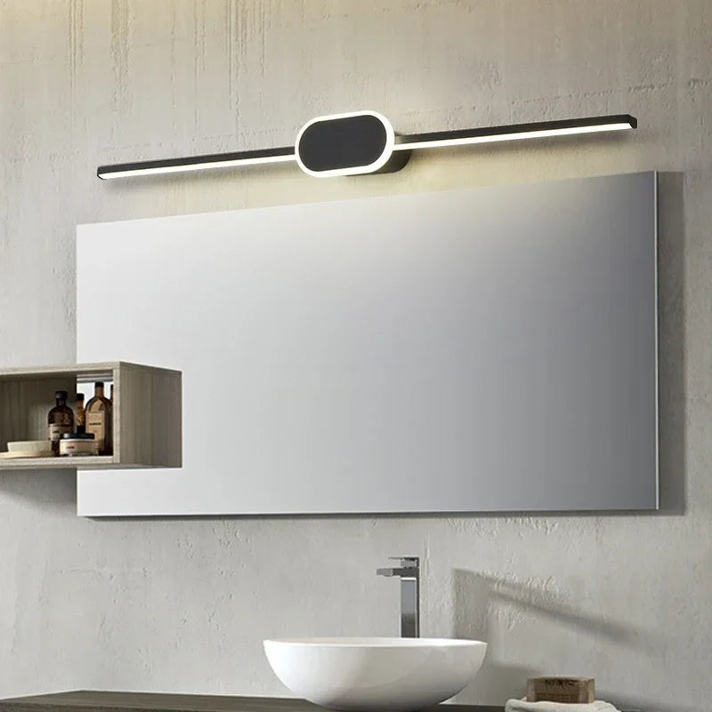 Econiko Modern LED Wall Light for Bathroom and Living Room with Mirror Line, Indoor Lighting Solution