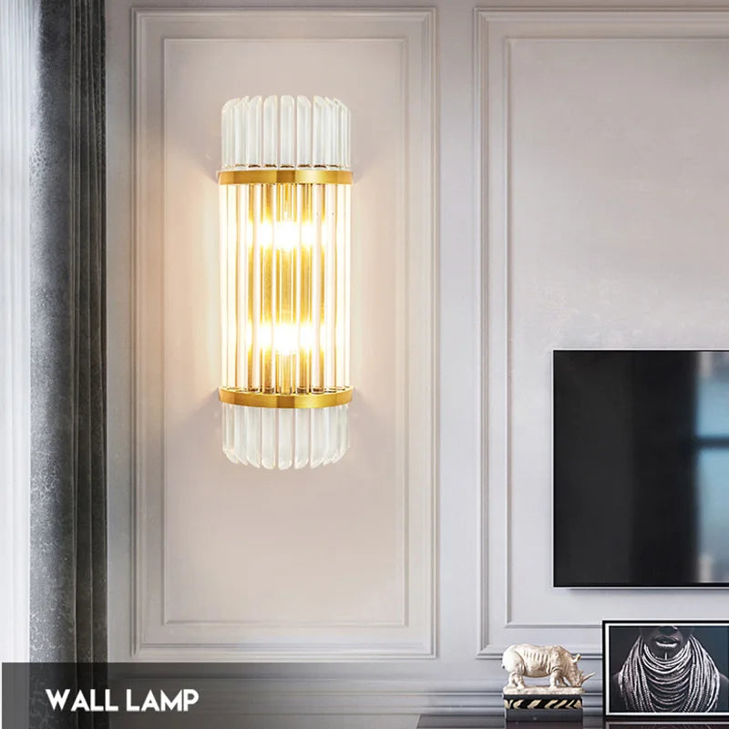 Econiko Crystal Wall Light: Modern LED Wall Lamp for Living Room, Bedroom & Home Decor