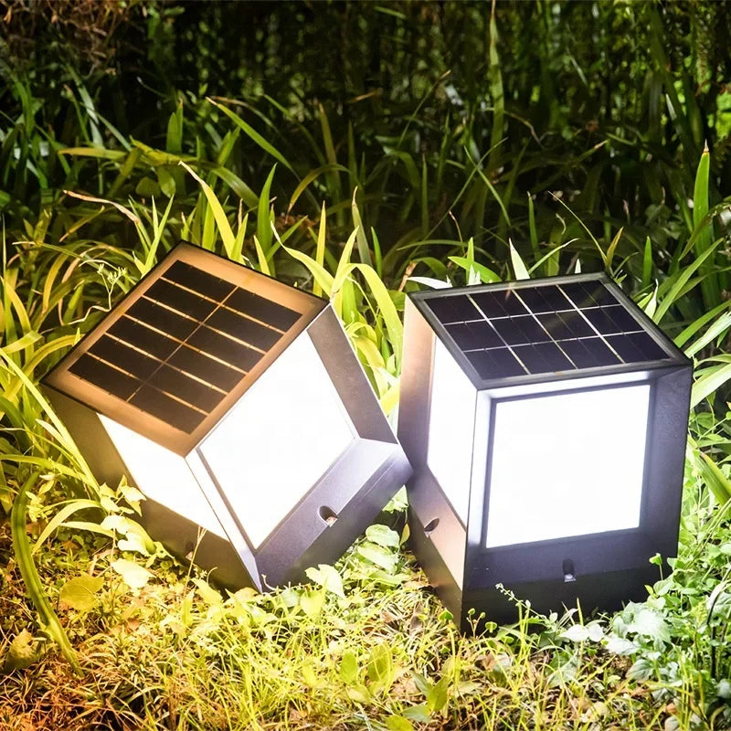 Econiko Solar Light: LED Waterproof Pillar Lamp for Outdoor Garden, Fence, Courtyard & Lawn