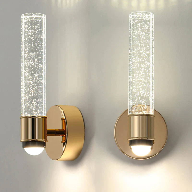 Bubble Crystal LED Wall Sconces for Home Decor by Econiko - Modern Indoor Hanging Lights