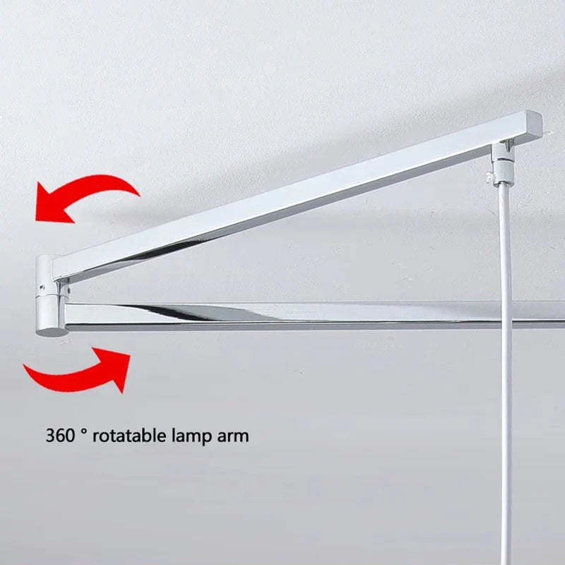 Adjustable LED Chandelier Lamps with Shiftable Arms for Kitchen Dining Room by Econiko