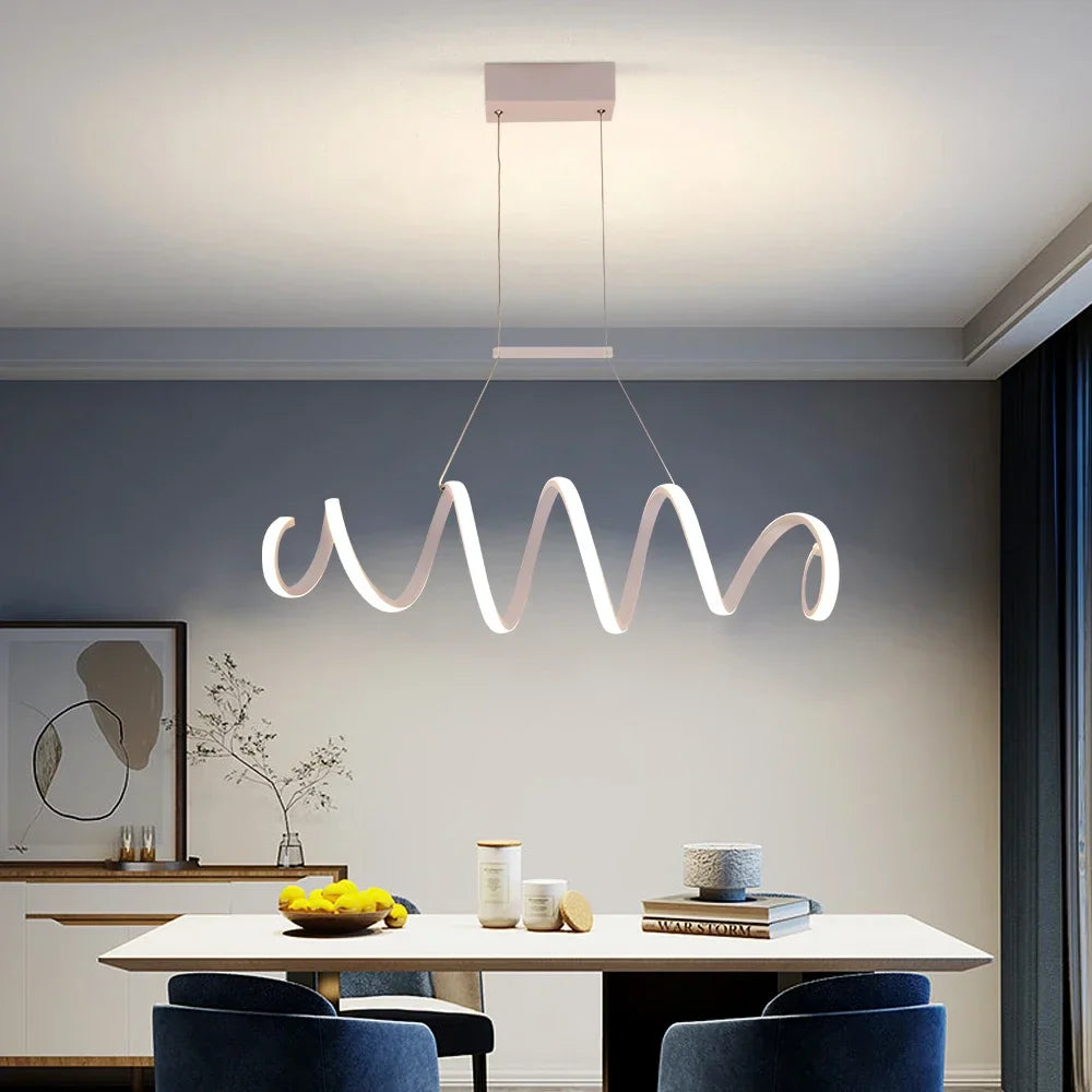 Acrylic LED Chandelier Ceiling Light by Econiko for Modern Living Dining Bedroom Decor