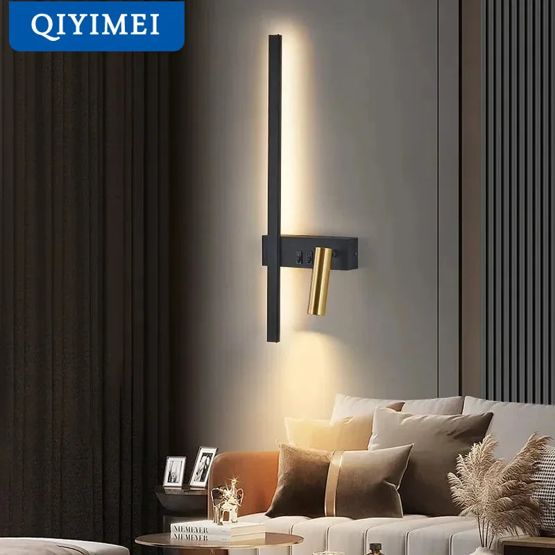 Adjustable LED Wall Sconce Strip for Corridor Aisle Staircase Bedroom Living Room Spotlight Home Fixtures by Econiko