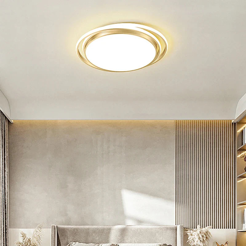 Nordic Modern LED Ceiling Lamp 152W Gold Light Fixture for Living Room by Econiko.