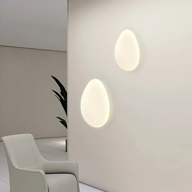 Econiko Nordic LED Wall Lamp Cobblestone Model Modern Indoor Sconces for Bedroom & Living Room