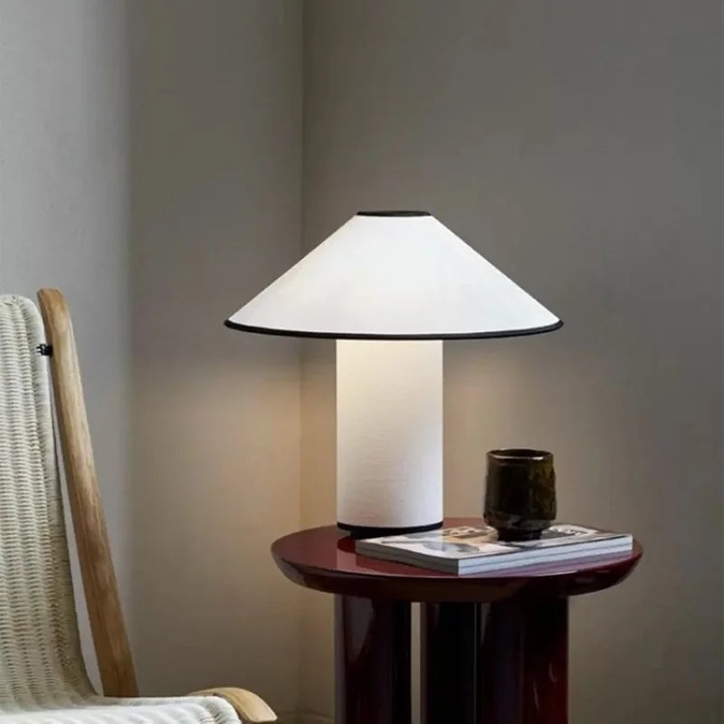 Colette ATD6 Table Lamp in Nordic Cotton Material for Home Decor by Econiko