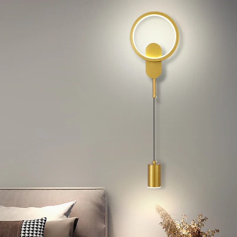 Econiko Gold LED Wall Lamp 24W Nordic Wall Light for Bedroom Living Room