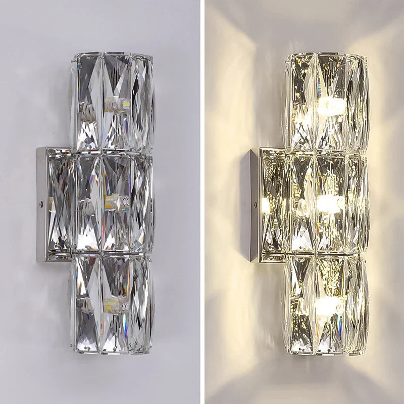 Econiko K9 Crystal LED Wall Lamp - Luxury Modern Nordic Sconces for Home Living Room