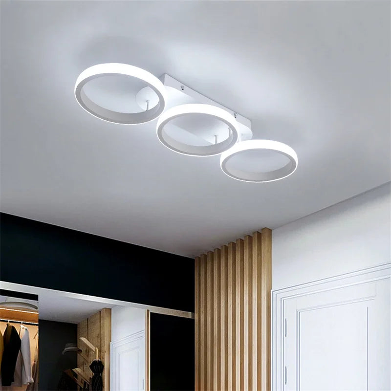 Ceiling Lamp LED Chandelier for Living Room and Bedroom - Econiko Fixture with Round/Square Design