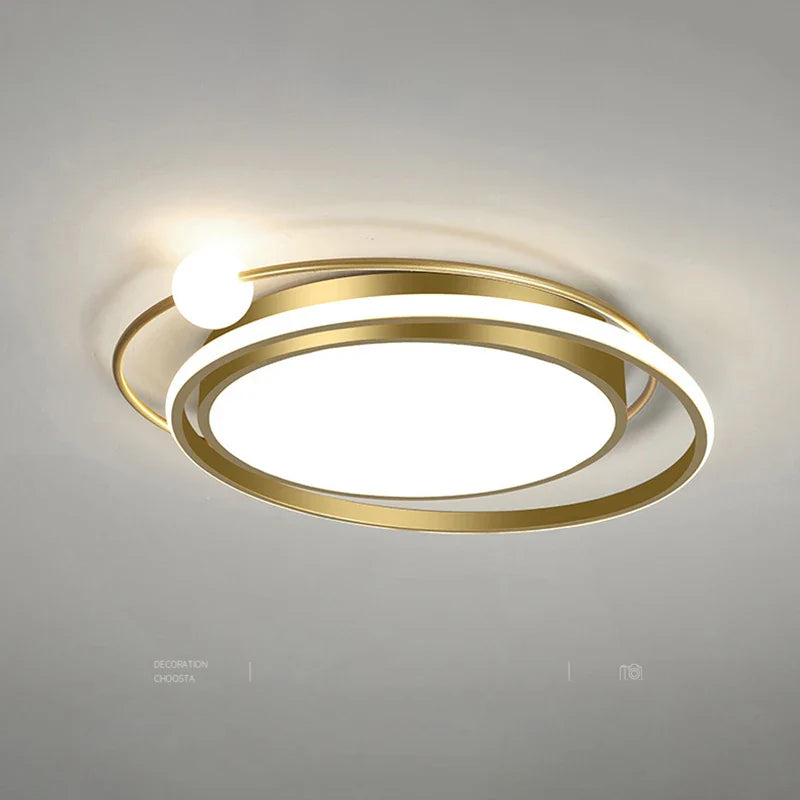 Nordic LED Ceiling Light 80W 160W Indoor Lighting Fixture for Living Room Bedroom by Econiko