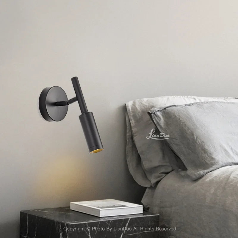 Adjustable Iron Wall Lamp | Modern Indoor Lighting for Bedroom, Living Room | Econiko Sconces