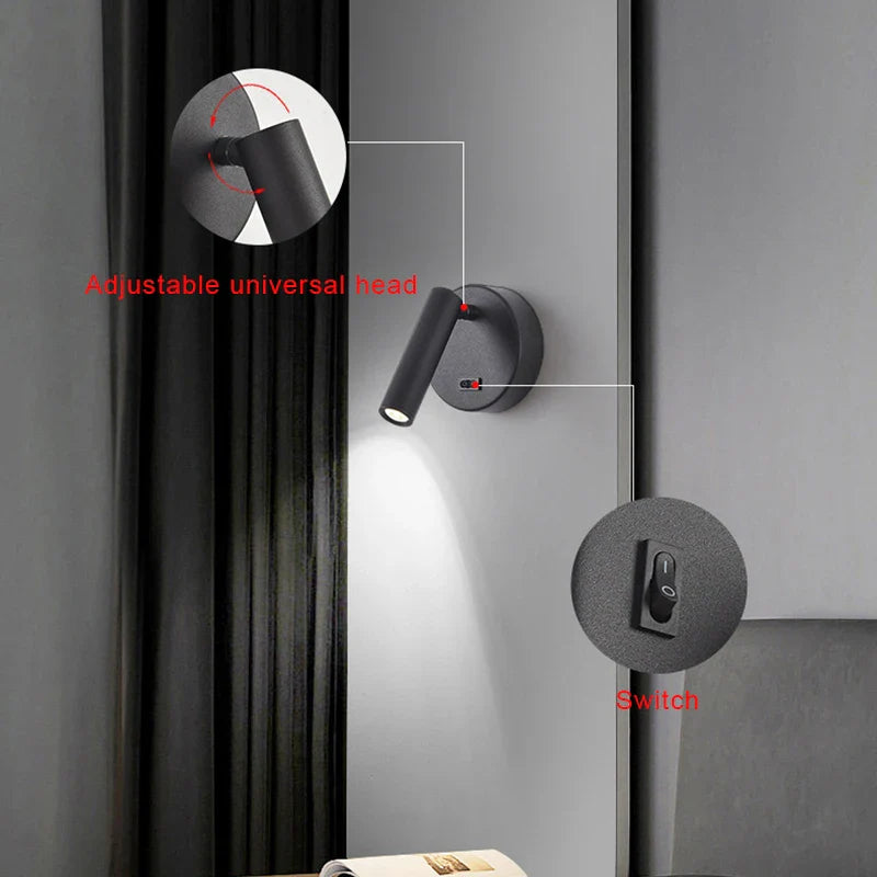 Econiko LED Wall Lamp Modern Spotlights Indoor Lighting for Living Room and Bedroom