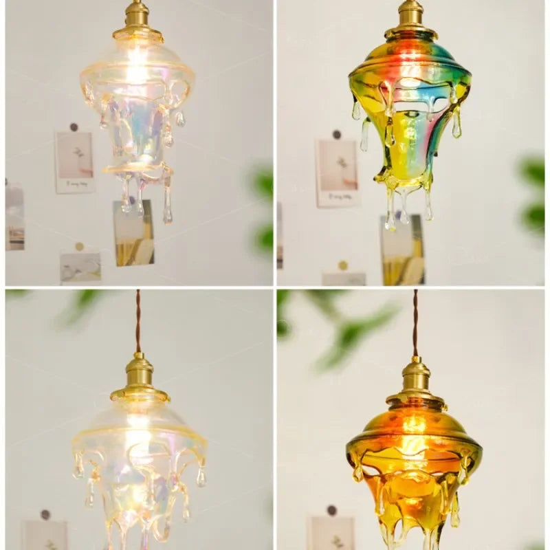 2024 Melting Candle Droplets LED Pendant Lamp by Econiko - Designer Chandelier for Home Decor