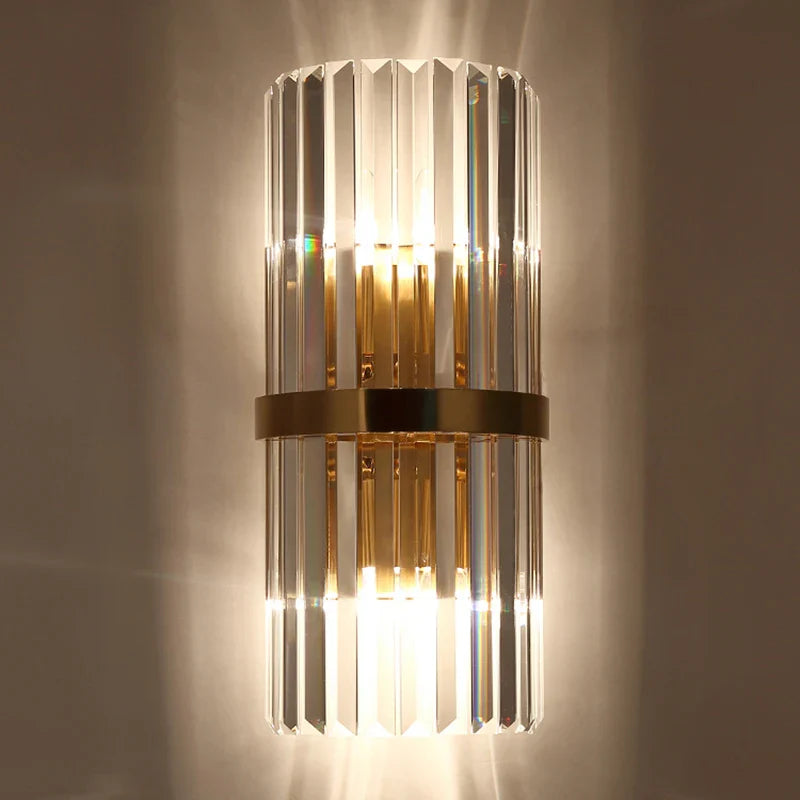 Econiko Crystal Wall Light: Modern Nordic Sconces for Living Room, Bedroom, and Home Decor.