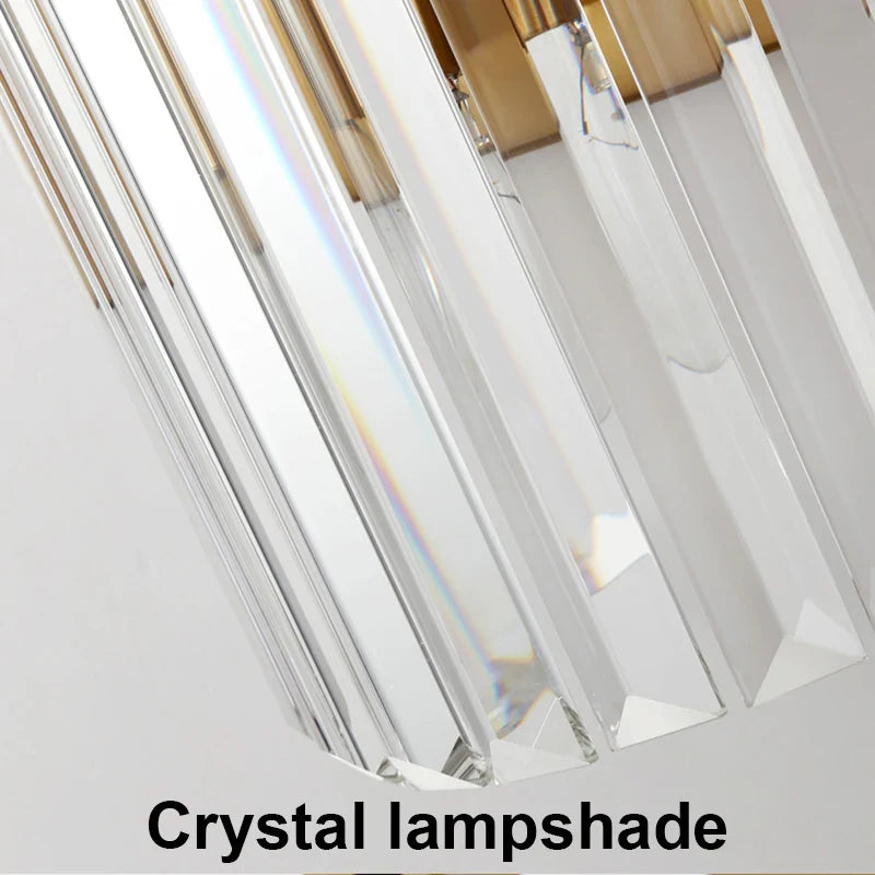 Econiko Crystal Wall Light: Modern Nordic Sconces for Living Room, Bedroom, and Home Decor.