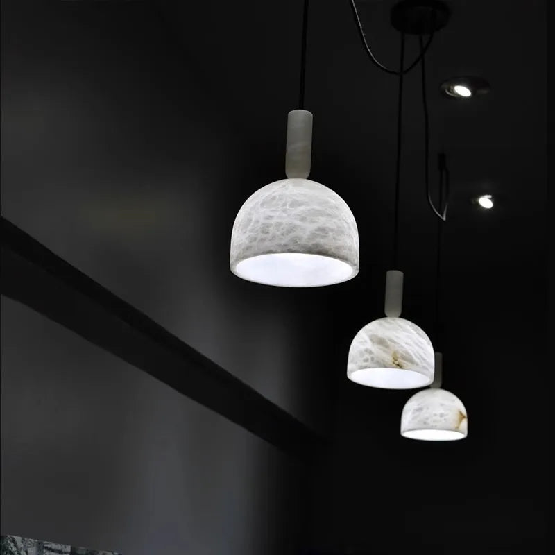 Alabaster Pendant Lights LED Hanging Lamps Designer Single Over Island Lighting by Econiko