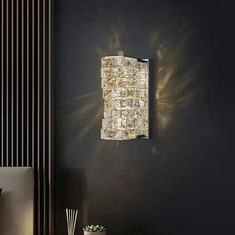 Econiko K9 Crystal LED Wall Lamp: Luxury Modern Nordic Sconces for Home Decor in Living Room