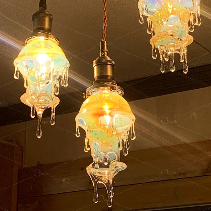 2024 Melting Candle Droplets LED Pendant Lamp by Econiko - Designer Chandelier for Home Decor