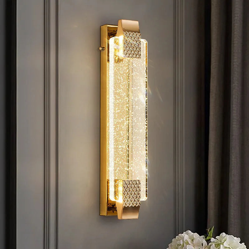 Bubble Crystal Wall Lamp for Luxury Living Spaces - Econiko Brand