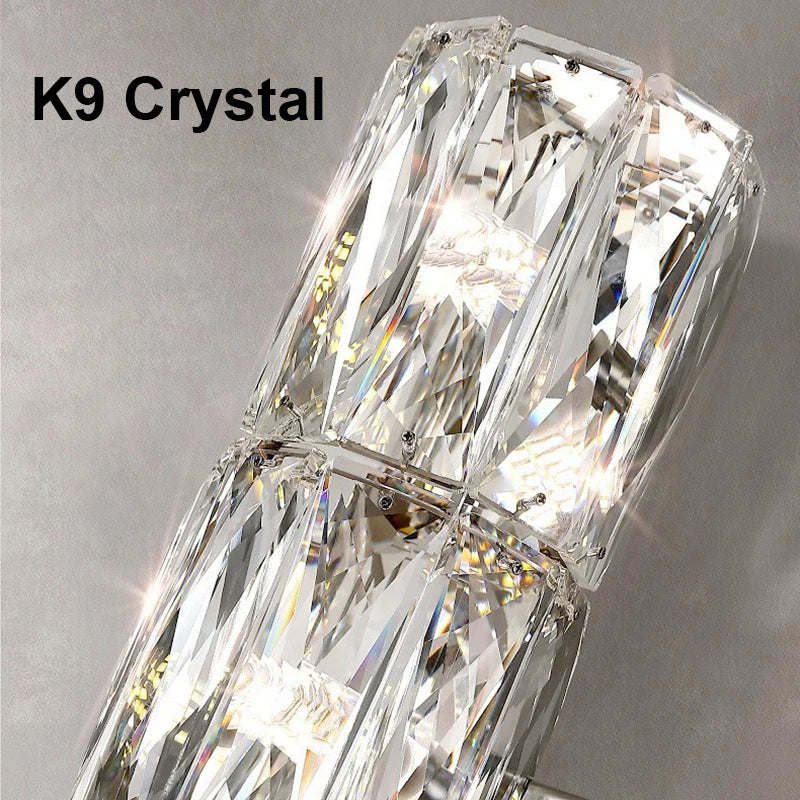 Econiko K9 Crystal LED Wall Lamp - Luxury Modern Nordic Sconces for Home Living Room