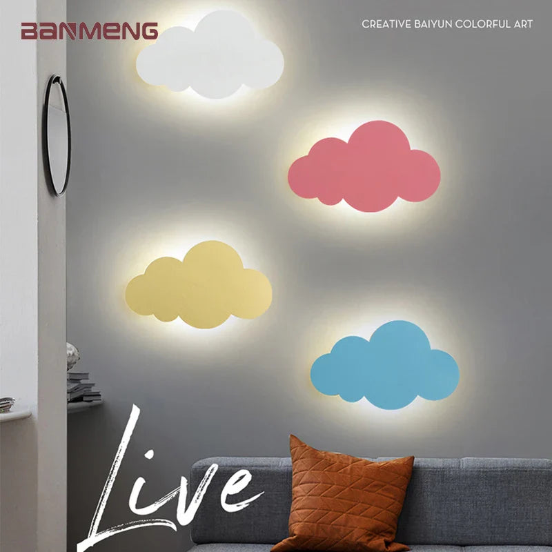 Econiko LED Wall Lamp Modern Indoor Lighting for Living Room Bedroom - Cloud Shape