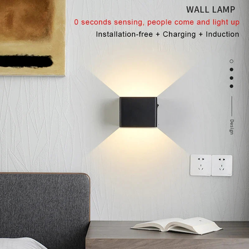 Econiko Rechargeable USB Wall Lamp with Motion Sensor and Magnetic Mount