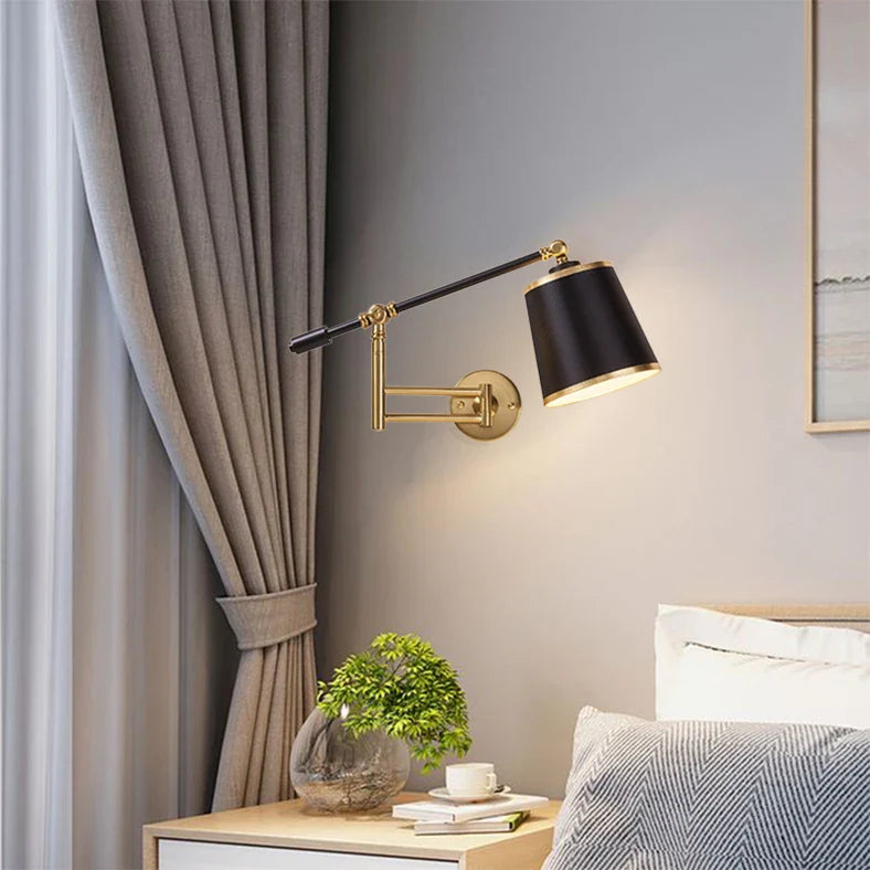 Adjustable Long Arm Wall Lamp for Bedroom, Office, Living Room - Econiko Mirror Light Sconce