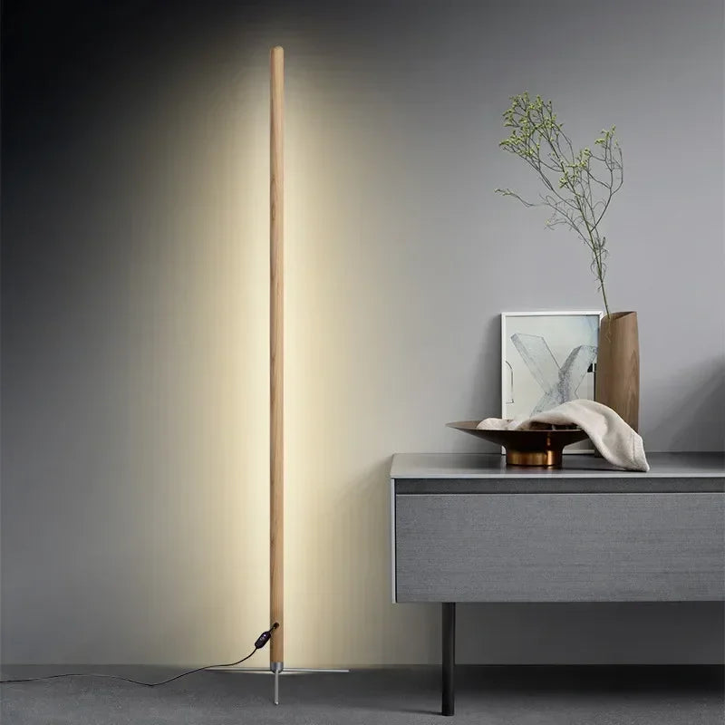 360° Adjustable Wooden Floor Lamp for Ambient Lighting by Econiko