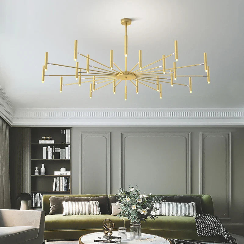 Adjustable Sputnik Lamp Ceiling Chandelier for Modern Living Room - Econiko