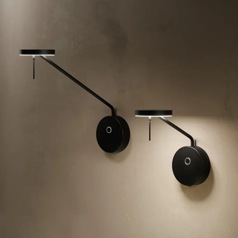 Adjustable Swing Arm LED Wall Lamp by Econiko: Modern Lighting for Bedroom, Study, Living Room