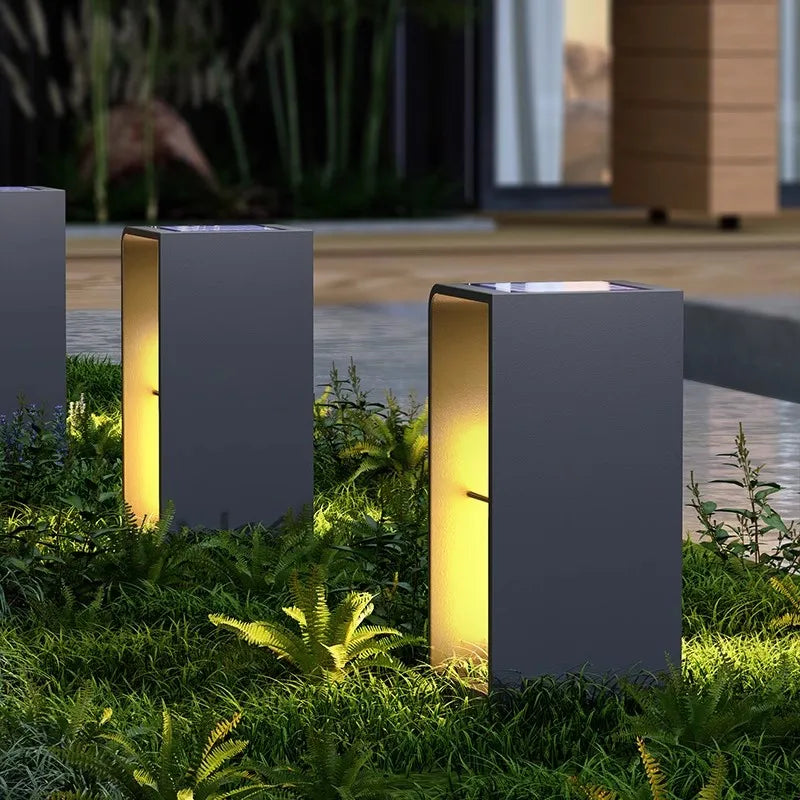 Econiko Solar Lights LED Floor Lamp Outdoor Waterproof Ambient Lighting Garden Courtyard