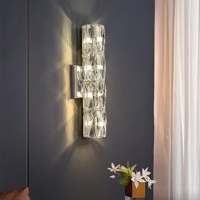 Econiko K9 Crystal LED Wall Lamp - Luxury Modern Nordic Sconces for Home Living Room