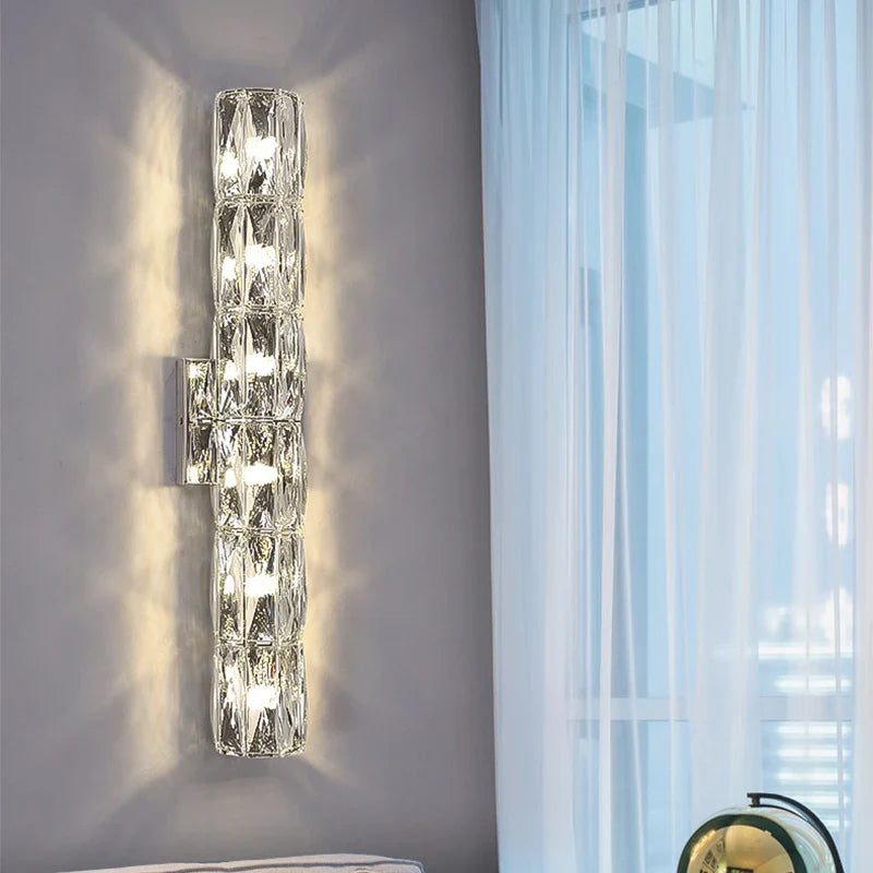 Econiko K9 Crystal LED Wall Lamp - Luxury Modern Nordic Sconces for Home Living Room