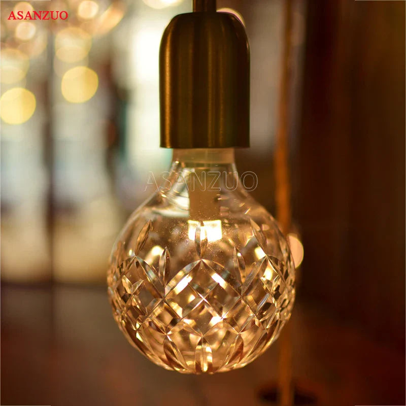 Brass LED Pendant Light - Econiko Hang Lamp for Dining & Living Room