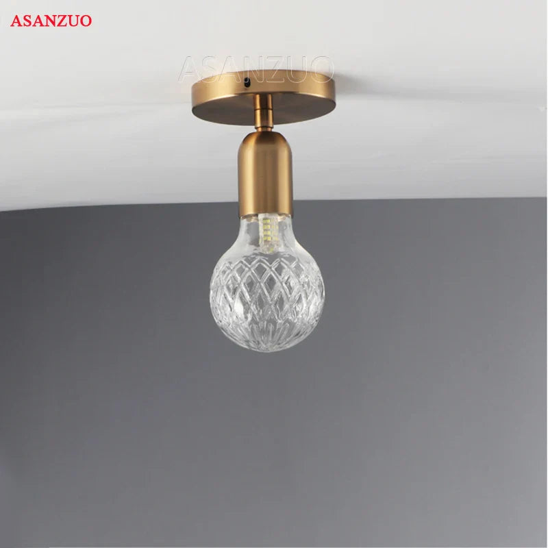 Brass LED Pendant Light - Econiko Hang Lamp for Dining & Living Room